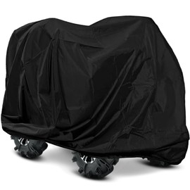 BAIFULAI Mobility Scooter Cover, 210D Oxford Scooter Cover, Waterproof Rain Cover for Wheelchair, Foldable Black Protective Cover for Mobility, Most Mobility Scooter (142 x 66 x 91 cm)
