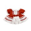 HAMILO ぬい服 ぬいぐるみ 服 20cm ドール 童話 着せ替え簡単 (レッド)