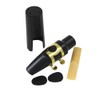 Tenor Sax Saxophone Mouthpiece Plastic with Cap Metal Buckle Reed