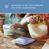 Stasher Premium Silicone Reusable Food Storage Stand-Up Bag Mega, Clear,