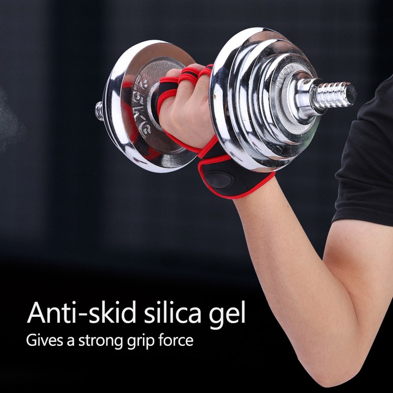 1 Pair Anti skid Sports Weight Lifting Half Finger Protection