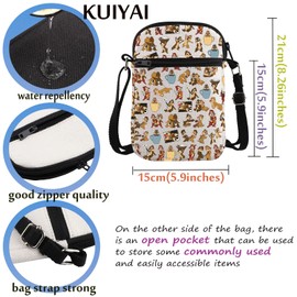 Cartoon Merchandise Crossbody Bag Chip Dale Lovers Carry On Bag WDW Squirrel Gift Magic Kingdom Gift Family Vacation Gift (CA-FullChipDaleCrossS)