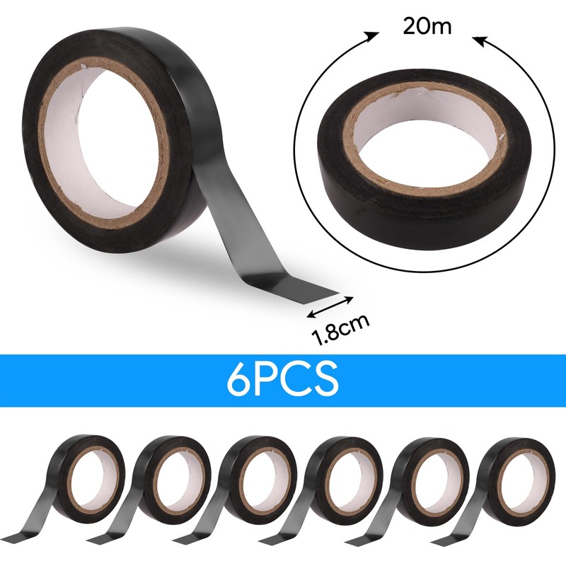 Connextion 6 Volumes Electrical Tape 18 mm x 20 m