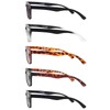 Stylish Reading Glasses 5 Pair with Spring Hinge Fashion Glasses