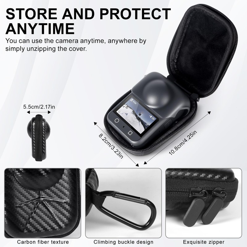 uconsmimo Screen Protector+Camera Case for DJI OSMO 360 Storage Bag