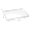 18×16 Inch Glossy White Acrylic Serving Tray with Handles Extra