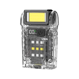 Multi-Function High-Brightness Mini Flashlight - Small Compact Magnetic LED Flash Lights for Walking, Cycling, Emergency, Red Signaling Tool, Type C Charging Red and Blue Warning Lights