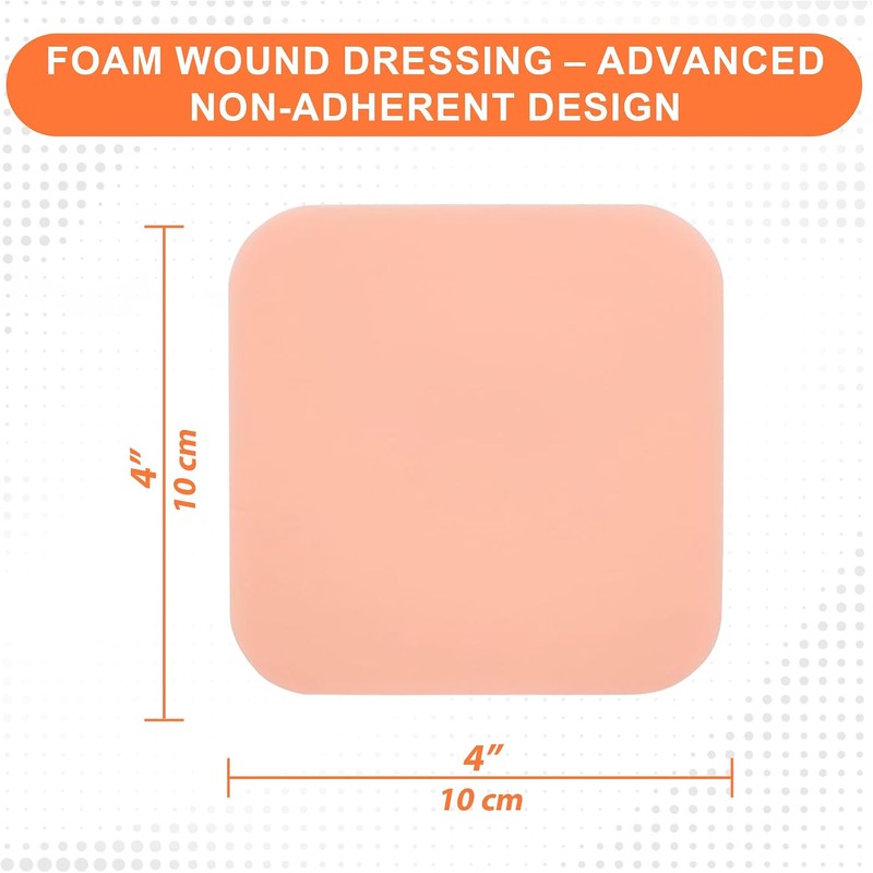 MedVance Apósito de espuma hidrofílica no adhesiva e impermeable PHMB