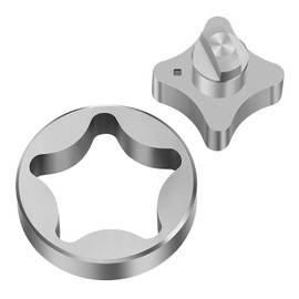 JAVIK Inner & Outer Oil Pump Rotor Fit for Kawasaki Mule 500 520 550 KAF300 1991-2004 GER50A GE4500 GER30A GE4300 GER00A GE4000 GEF00A GE5000 (All Year)，O.E.M#16154-2054 16082-2062