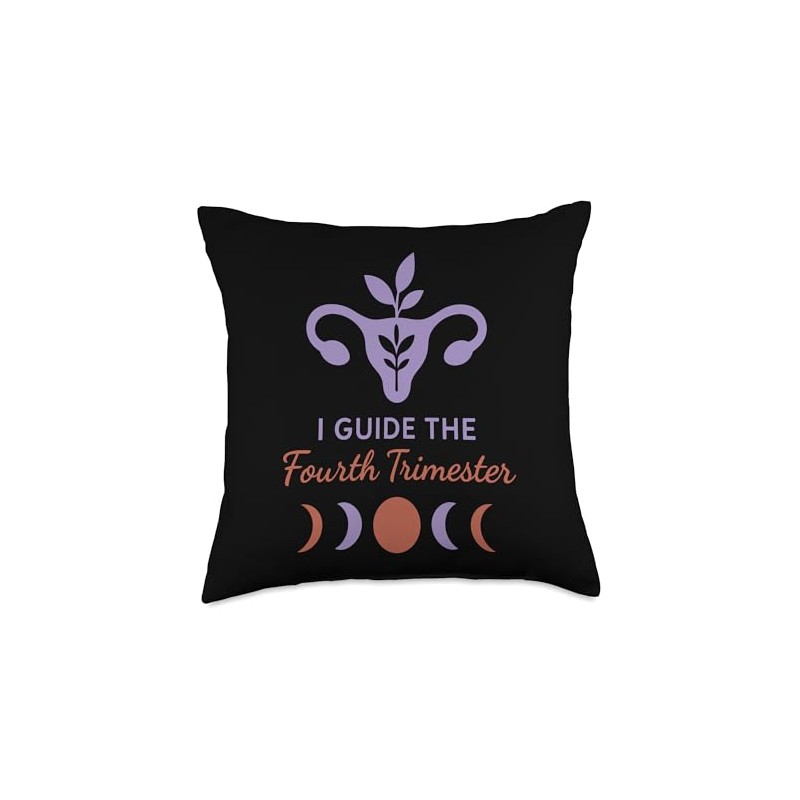 Postpartum Doula Support Fourth Trimester Healing Pride Throw Pillow
