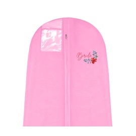 Pink Wedding Dress Bag | Wedding Dress Storage Bag | Wedding Dress Bags Covers Long | Extra Large Wide Wedding Dress Cover Clothes Garment Bag
