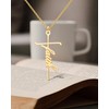 CharmSStory Gold Plated Nurse Cross Pendant Inspirational Nameplate Necklaces Customized