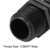 sourcing map Barb Drip Pipe Connector 1/2 BSPT Male Thread