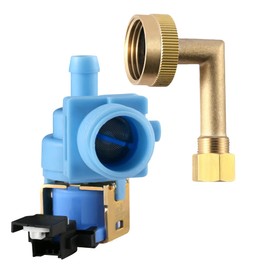 Upgraded W10648041, Dishwasher Water Inlet Valve with Elbow Fitting Replacement Part,Replaces W10195048 W10195049 W10195047 Ap5802887
