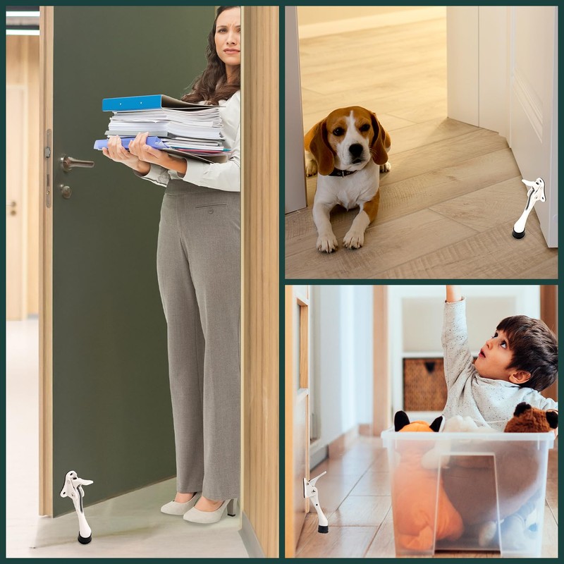 Kickdown One Touch Door Stopper 4 inch - Durable Heavy-Duty
