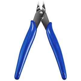 Pack of 1 Side Cutters, Small, Mini Side Cutters, Electronic Side Cutters, Small Side Cutters, Electronics, Wire Cutter, for Hard, Soft, Fine Wires, Model Making, Blue