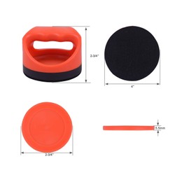 Gamesun Hockey Strikers Pushers,2 PCS 4inche Gamesun Red AiGamesun Hockey Strikers and 4 PCS 2.75inche Red Pucks Replacement foGamesun Game Tables Goalies Equipment Accessories
