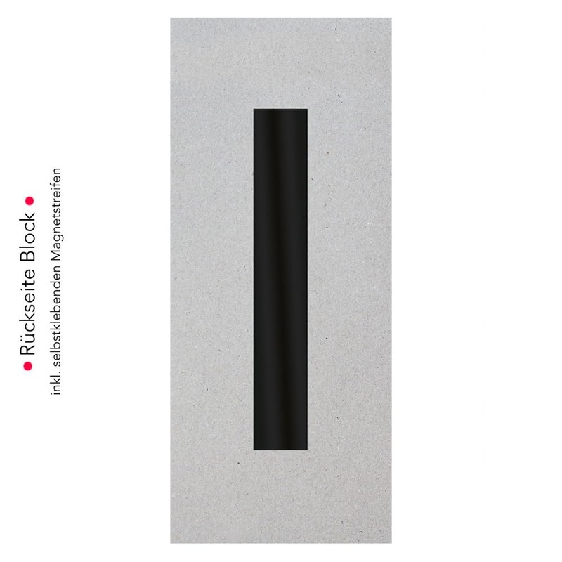 PRICARO Notepad "Quote 06" Magnetic 62 x 148 mm Pack