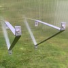 Pair of Aluminium Greenhouse Shelving Brackets (27cm)