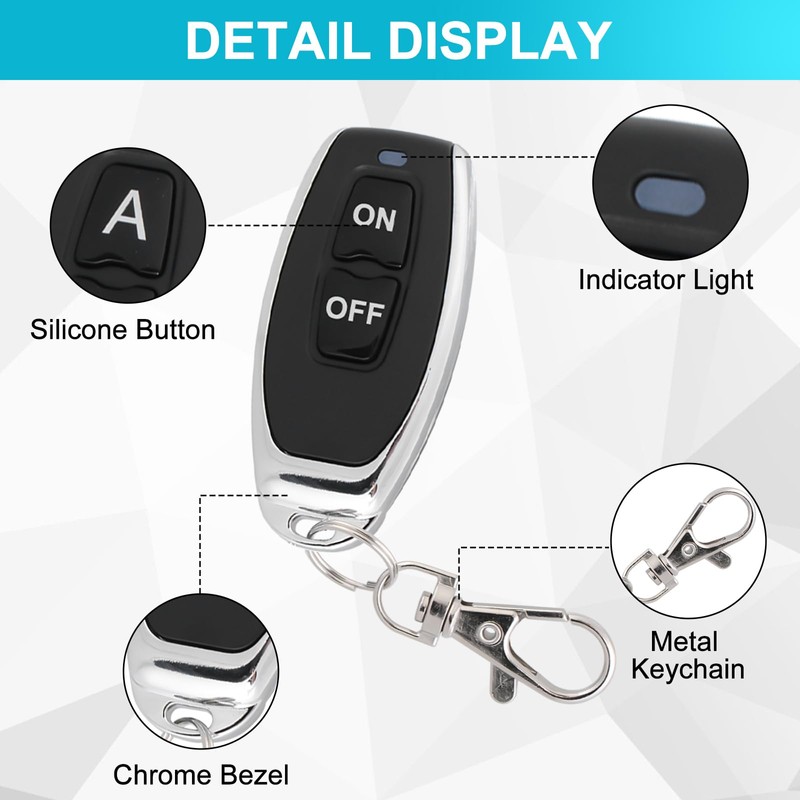 Wireless Remote Control Switch, 433 MHz 220 V 30 A