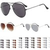 ENSARJOE 40-Pack Aviator Sunglasses - 4 Colors (10 Each) |