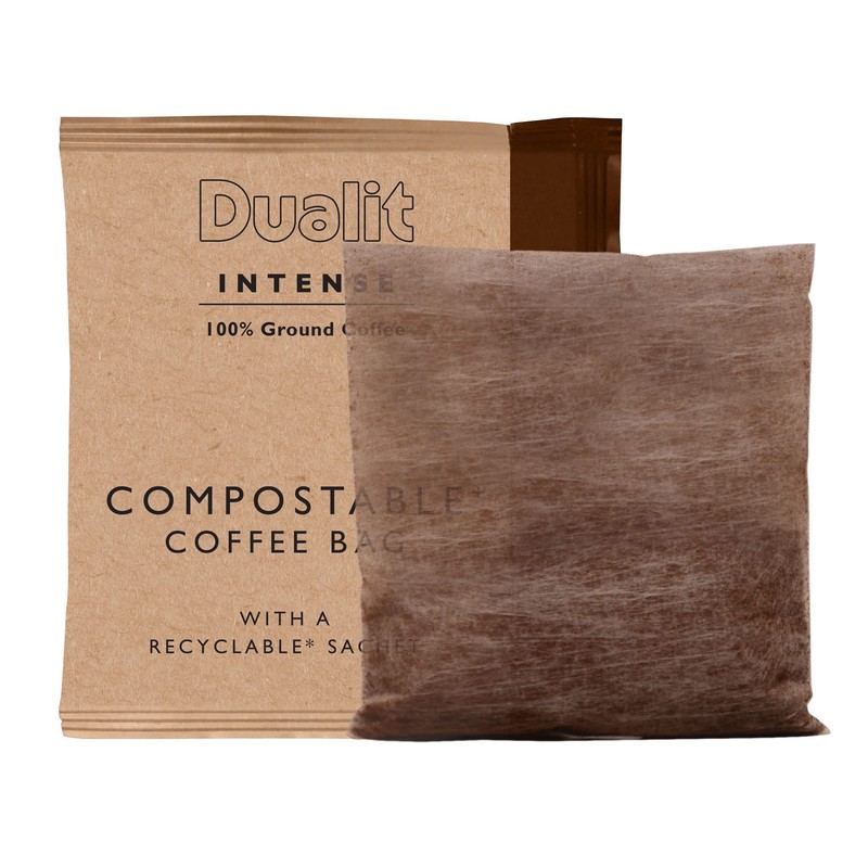 50 Premium Intense Coffee Bags by Dualit - Compostable Coffee