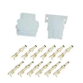 6-Pin Connector Kit for 14-20AWG 2.13 mm Accurate Diameter for Interference-Free Signal Transmission Industrial Automation Communication Equipment All Adapters Automotive Manufacturing 3 Sets