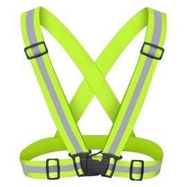 XIJIANG Safety Vest, Reflective Vest, Fluorescent Belt, High Elasticity Belt, High Visibility, Safety Band, Traffic Security, Jogging, Bicycle, Motorcycle, Night Work Clothes, Guardman, For