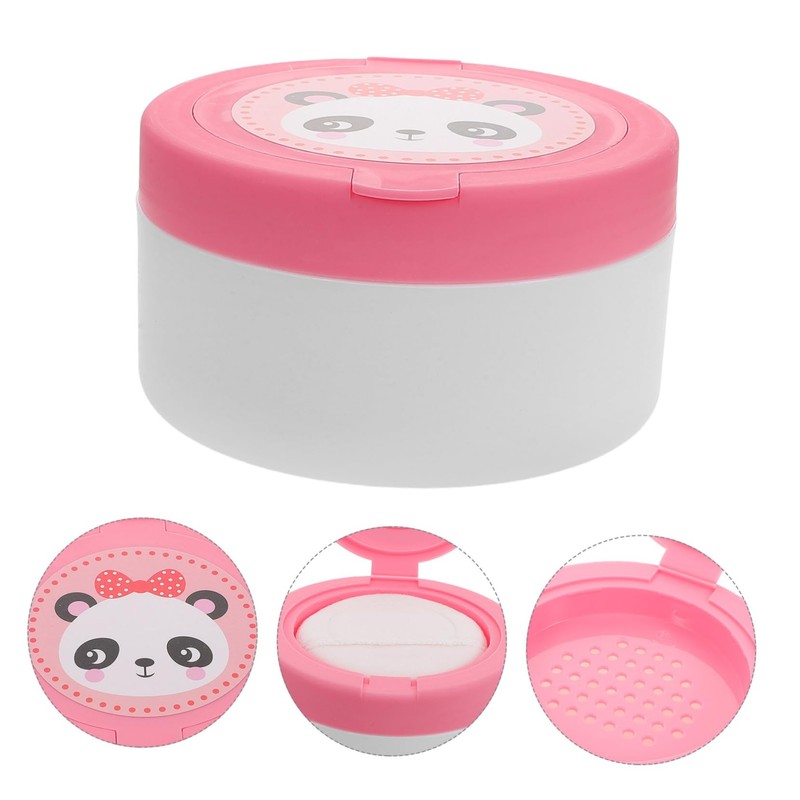 Ipetboom Fluffy Powder Puff Container for Care Soft and Makeup