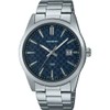 Casio MTPVD03D-2A Analog Silver Band Unisex Watch, Blue Dial, 48