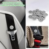 Sylvil 10 Sets Seat Belt Button Stop, Plastic Seat Belt