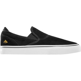 Emerica mens Wino G6 Slip-on Skate Shoe, Black/White/Gold, 9.5 US