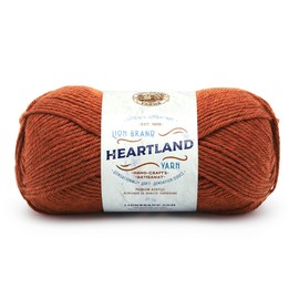 Lion Brand Yarn Heartland Yarn, Worsted-Weight Yarn for Knitting, Crocheting, and Crafting, 1 Pack, Yosemite