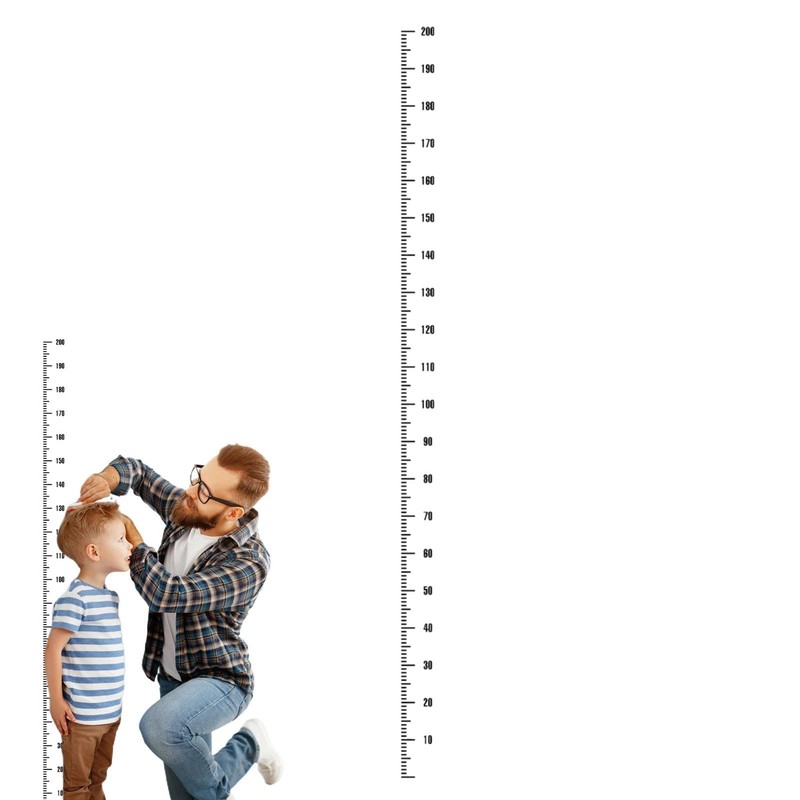 Kids Height Chart Wall Sticker | Measurement Ruler Height Decal,Portable