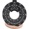 fieldlabo Music Theory Learning Wheel Tool with Wooden Stand for