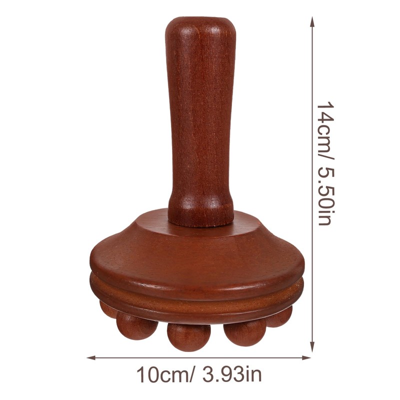 Healvian Muscle Massage Brush Wooden Body Brush for Full Body