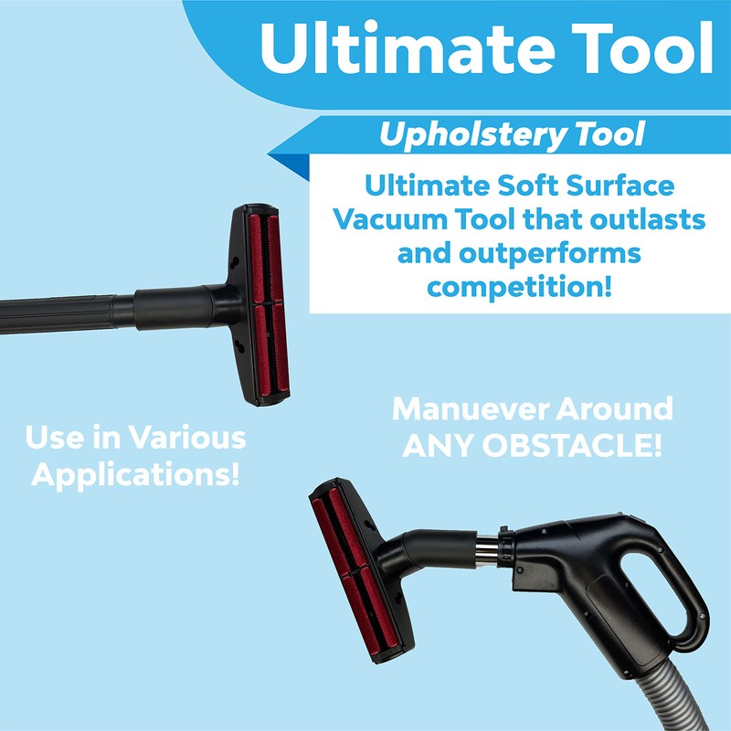 Wessel-Werk Universal Vacuum Attachment Upholstery Tool for Carpet or Furniture