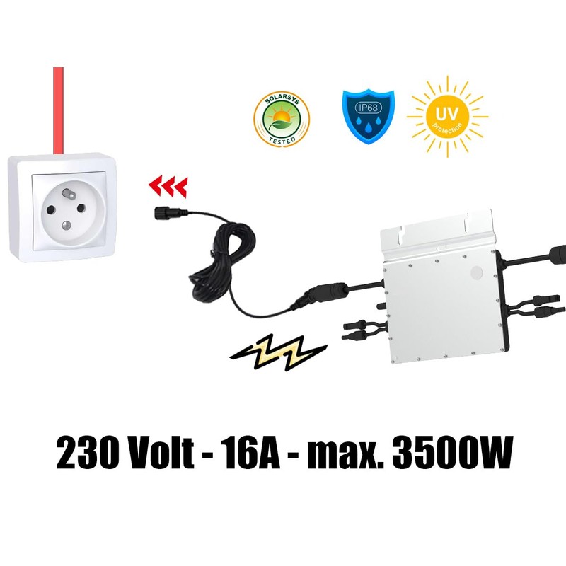 Solarsys® - 3 Meters AC Power Cable with HMS Field