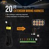 Auxbeam 6.2m/20FT Extension Wiring Harness for 8 Gang Switch Panel
