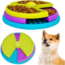 Dog Slow Feeder Bowl – Level 3 Dog Puzzle Feeder for Small, Medium, Large Dogs – Anti-Slip Slow Dog Feeder Bowl – Interactive Dog Feeder for Slowing Down Eating, Mental Stimulation