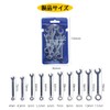 KALOLINNA Mini Spanner Set, Combination Wrench, 10 Piece Set, Dual