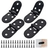Emperoch 4 Pcs Flip Hinges with Screws, 80 x 30