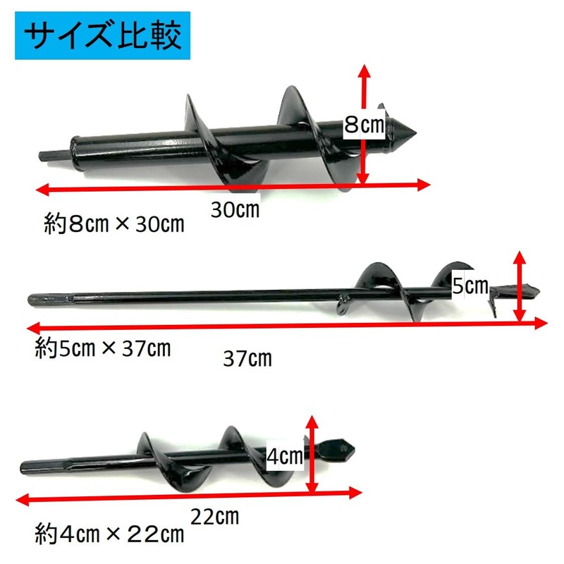 ST TS Earth Drill, For Gardening, Earth Auger, Hexagonal Drill