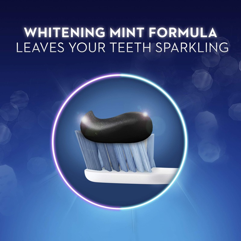 Crest 3D White Fluoride Toothpaste, Whitening Brilliance Charcoal, 85 mL