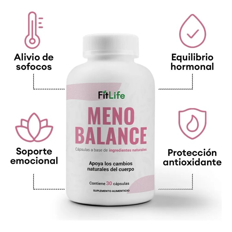 Menobalance Menopausia 30 Das Bochornos Sofocos Hormonal Sin Sabor