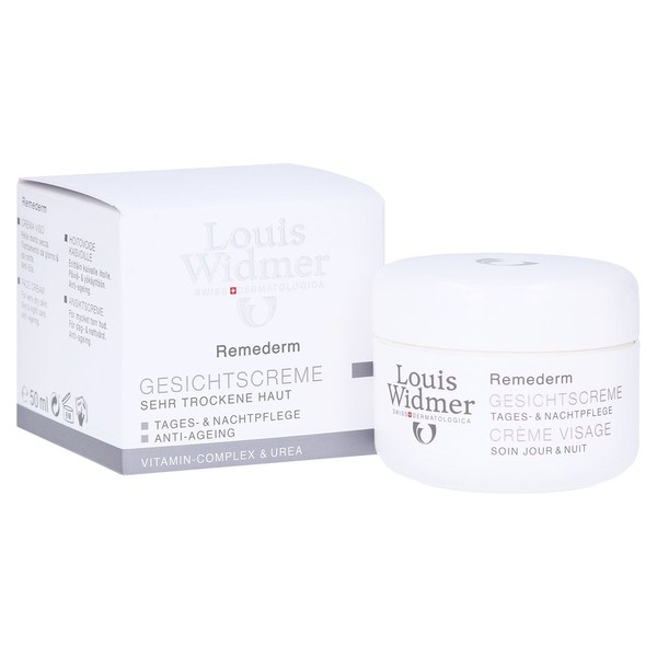 Louis Widmer Remederm Face Cream for Very Dry Skin Day and Night Care Anti-ageing (Scented) 50 ml