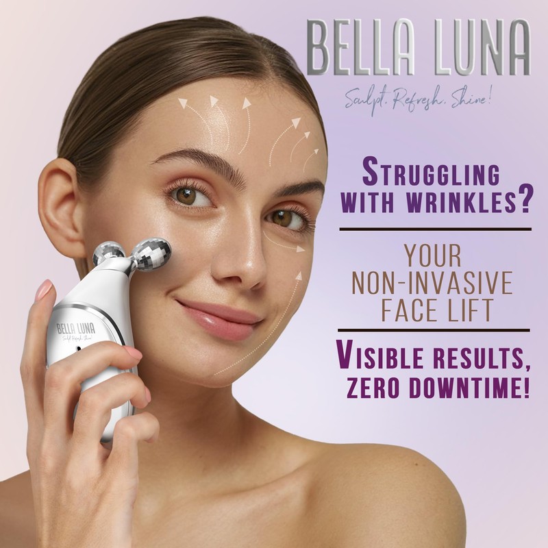 5-in-1 Microcurrent Facial Device for Face Tightening, Lifting & Wrinkle