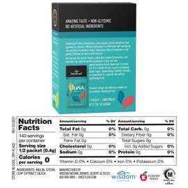 SweetLeaf Stevia Sweetener, 70 packets