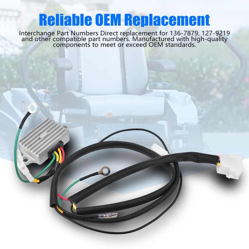 CUSTONEPARTS Voltage Regulator with Harness FIT Exmark Quest Radius E
