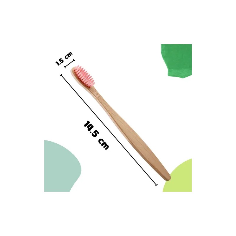 50 Cepillo De Dientes Ecológico De Bambú Niños